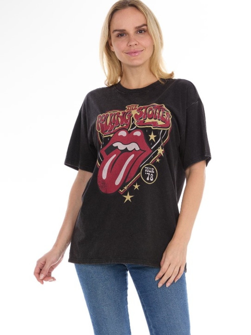 The Rolling Stones Black Logo Graphic Tee Size 2X - Picture 2 of 5